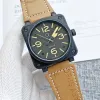 Projektant Mens zegarki automatyczne zegarki mechaniczne sportowe Bell Guma obserwują luksusowy zegarek Business Stray Watch Man Kobiet Ross Wristwatch