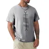 Magliette da uomo Ogham irlandese - "Gra" (Love) T-shirt nera Camicia oversize con grafica semplice da uomo