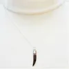 Pendant Necklaces Cross-border Foreign Trade Jewelry Cross Chain Imitation Blood Bottle Wolf Teeth Leather Rope Women's