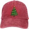 Berretto da baseball vintage Alberi di Natale Cappelli di jeans Cappelli da camionista regolabili Cappellino per papà