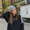 Beanie Skull Caps Korean version av Ins Autumnwinter Woolen Hat Mångsidig brev Stick för kvinnors gatutrend Värme Håll kall par Melonhud