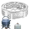 Camping Gas Fove Stove Stael Stael Camping Pieciki kempingowe wiatrowoodporne Pierścień Outdoor Gas Cookers Multifunkcyjna szybę 231229