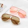 Sonnenbrille Vintage Herren Großer Rahmen Ovale Form Damen Outdoor Fahren Sonnenbrille Markendesigner Mode Brillen UV400