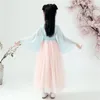 Abiti da ragazza Bambine Hanfu Abiti antichi per bambini in stile cinese originali Gonna Ru Abito Tang retrò Manica lunga estiva