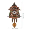 Wall Clocks Clock Home Living Room Bedroom Cuckoo Time Alarm Automatic Pendulum Decoration (cm009) Office Wood Handcrafted