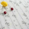 Pano de mesa ins pastoral fresco amarelo margarida lilás flores impressas chá da tarde café po fundo algodão jacquard redondo