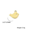 Charms 10st/ mycket grossist rostfritt stål söta fåglar små hängen halsband örhängen diy smycken tillverkning leveranser tillbehör