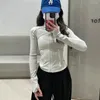 Women's Knits Yoga Suit Threaded Cardigan Jacket Autumn And Winter Slim Fit Long Sleeved Top Breathable Running Sports Fitness