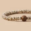 Strand YUOKIAA Vintage Fashion Natural Star Moon Bodhi Wood Beads Charm Beaded Bracelet Meditation Yoga Healing Jewelry Couple Gift