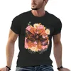 Camiseta masculina traça floral grinalda camiseta fãs de esportes camisetas roupas superiores de verão para homem