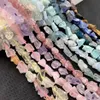 Other Natural form Raw Stone Rough Fluorit Amethysts Amazonite Lapis Lazuli Smoky Crystal Nugget Mineral Beads DIY Bracelet2085