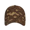 Шариковые кепки змея текстура принт на открытом воздухе спортивная шапка бейсболка для мужчин женские козырьки уличная хип -хоп