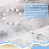 Bracelets de charme 30 pcs baptême acrylique chapelet perles mini chapelets ange avec des sacs en organza pour les faveurs de la première communion