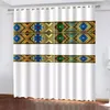 Curtain 2024 Luxury Saba Telet Design Ethiopian Eritrean 2 Pieces Thin Curtains For Living Room Bedroom Kitchen Window Drape Decor