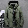 Winter Goose Outdoor Kurtka w dół Mężczyzny Winter Solid Kolor z kapturem płaszcze grube kaczka parka męska kurtki 231229