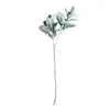 Decorative Flowers Silver Leaf Chrysanthemum Flocking Imitation Flower Home Wedding Decoration Handheld Plant Campanula Artificial