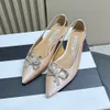 Aquazzura Real Silk Rhinestone Bowlet Flats Buty Fashion Mass