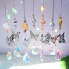 Garden Decorations Crystal Prisms Hanging Rainbow Chaser Window Wind Chime Tree Of Life Car Art Pendant Home Decoration