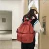 Borse da scuola Zaino da donna in nylon impermeabile Borsa da viaggio femminile Zaino Zaino in tinta unita Zaino Mochila di alta qualità