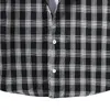 Men's Casual Shirts Plaid Print Shirt Hooded Cardigan Long Sleeve Single Breasted For Man Autumn Winter Loose Male