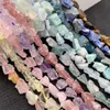 Other Natural form Raw Stone Rough Fluorit Amethysts Amazonite Lapis Lazuli Smoky Crystal Nugget Mineral Beads DIY Bracelet2085