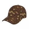 Шариковые кепки змея текстура принт на открытом воздухе спортивная шапка бейсболка для мужчин женские козырьки уличная хип -хоп