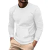 Men's T Shirts Fashion Spring And Fall Casual Long Sleeved Sleeve Shirt Men Plain Mens Tee Loose Fit Pullover Running Top