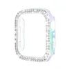 Kadınlar Glitter Diamond Rhinestone Koruyucusu Apple Watch Serisi 9/8/7/6/SE/5/4/3/2/1 41mm Tampon Bling Kapak Iwatch Aksesuarları 38mm 42mm 40mm 44mm 45mm 49mm