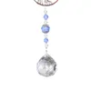 Décorations de jardin suspendu cristal décor fil enveloppé prisme Suncatcher coeur forme arbre de vie pierre pendentif accessoires de voiture