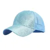 Ball Caps Cotton Baseball Cap Summer Breathable Unisex Net Hats Adjustable Snapback Sunhat Bright Powder F35