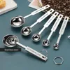 Measuring Tools 5 Pcs Graduated Spoon Liquid Measure Cup Coffee Scoop Metric Cups And Spoons Household