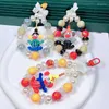 Keychains Pearl Clown Bow String Keychain Söt nyckelväska Pendant Car Keyholder Creative Charm Accessories Key Chain