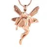 Pendant Necklaces Fairy Customize Urn Necklace Cute Girls Present Memorial Small Urns Stainless Steel For Ashes Jewelry