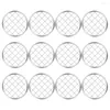 Dinnerware 12 Pcs Home Decor Mason Jar Floral Grid Sprouting Lid Penholder Accessories Vase Stainless Steel Gird