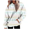 Dames T-shirts Mode Dagelijks Veelzijdig Casual Sweatshirts met ronde hals Grafisch Lange mouwen Patchwork Kerst Bedrukt