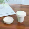 Vaisselle 100pcs tasse jetable couvre couvercles en papier buvant du café pour les barres El