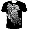 T-shirts pour hommes 2024 Summer Cool Shirt 3D Imprimé Money pour hommes Street Tee Tops