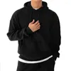 Sweats à capuche pour hommes Vêtements pour hommes Sweat-shirt noir pour hommes Overfit Solid Hood Bienvenue Deal Haute Qualité Harajuku Mode Coton No Brand S