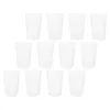 Tasses 12 pcs simples tasses dentaires transparentes porte-brosse à dents en plastique porte-brosse à dents maquillage