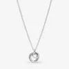 100% 925 sterling silver famiglia sempre circondata collana con pendente moda donna fidanzamento matrimonio accessori gioielli per regalo294q