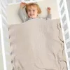 Filtar födda baby filt mjuk rutig spädbarn flicka barnvagn varp svindlande bomullstickning småbarn pojke säng sömn täcke spjälsäng quilts 100 80 cm
