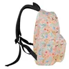 Backpack Watercolor Lavender Daisy Student School Bags Laptop Custom For Men Women Female Travel Mochila