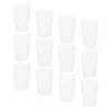 Tasses 12 pcs simples tasses dentaires transparentes porte-brosse à dents en plastique porte-brosse à dents maquillage