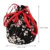 Louça carteira de viagem estilo japonês sacola presente bolsa cordão quimono jóias decoração de festa