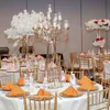 candle holder wedding table centerpiece decoration Event party stage decoration back drops supplies gold metal frame flower backdrop stand wedding arch