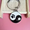 Porte-clés rond pendentif étiquette de voiture pendentifs clés ami cadeau anneau pour animaux de compagnie en gros homme Gossip TAB chaîne