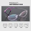 Zonnebrilmonturen Unisex Randloze Optische Brilmontuur Man Titanium Legering Ultralight Ovaal Recept Bijziendheid Brillen Vrouwen UV400