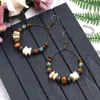 Dangle Earrings Boho Vintage Round Handmade Beads Pendant Earring For Women Fashion Shell Beaded Hoop Jewelry Gift