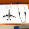 New high quality men's and women's jewelry aircraft letter Pendant Necklace Fashion Party holiday gift accessories269b