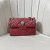 Nowy projektant Kurt Geiger Heart w kształcie londyńskiej skóry Kensington Bag Women Crossbody Fahison Luksusowa torebka Rainbow Sling Torby Flap Flap 240204